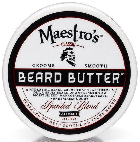 Maestro's Classic Spirited Beard Butter, 3 Ounce