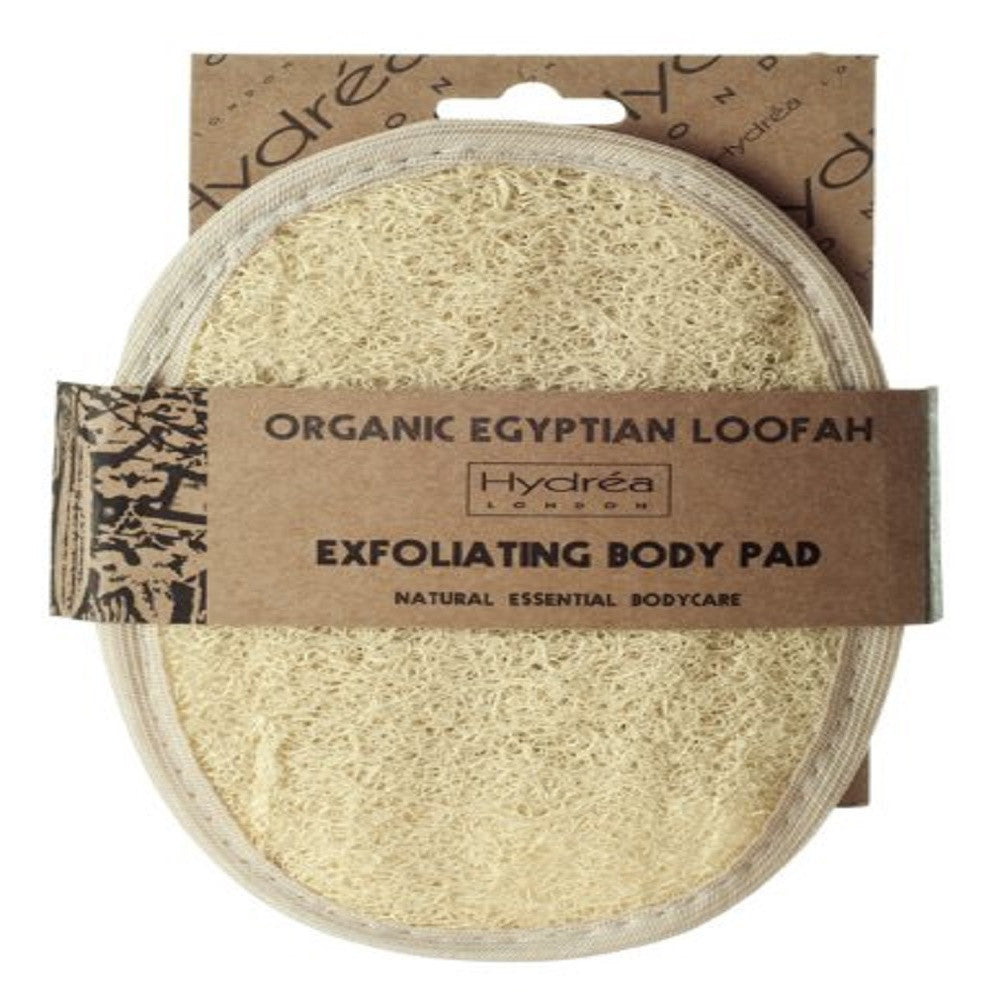 Hydrea London Organic Egyptian Loofah Exfoliating Body Pad - Luxury Body Exfoliator