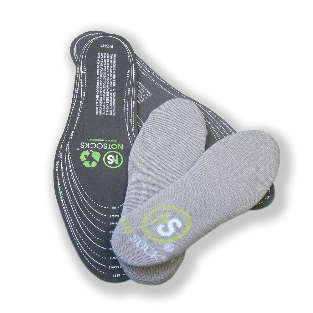 NOTSOCKS®  - The Sock-less Solution For Feet Of Any Size (Grey)