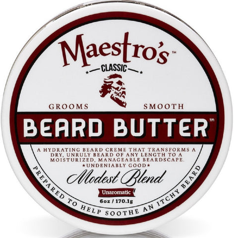 Maestro's Classic Modest Beard Butter, 6 Ounce