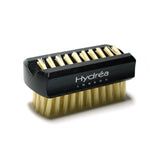 Hydrea London Dual Sided Rosewood Nail Brush Natural Bristle - Travel Size