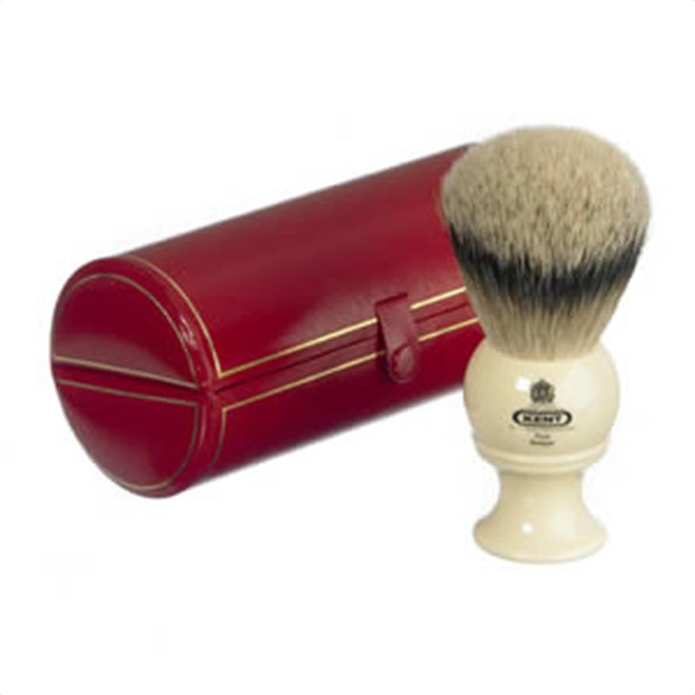 Kent BK8 Traditional Silver Tip Badger Shaving Brush, Cream