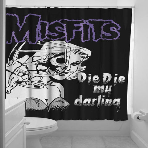 Sourpuss Misfits Darling Shower Curtain