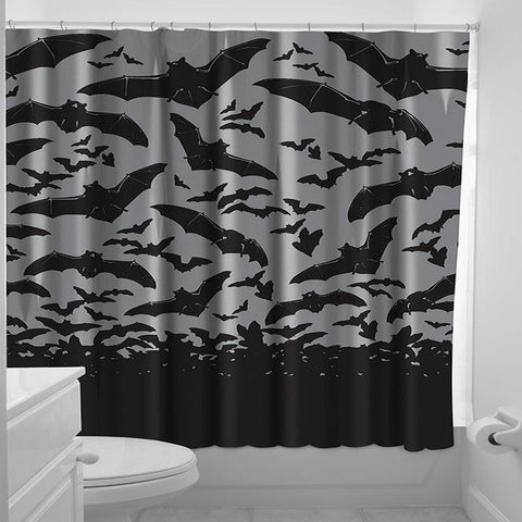 Sourpuss Spooksville Bats Shower Curtain